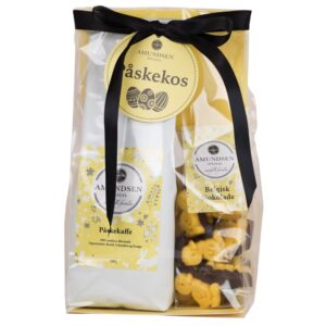 Påskegave med påskekaffe og marsipan-kyllinger